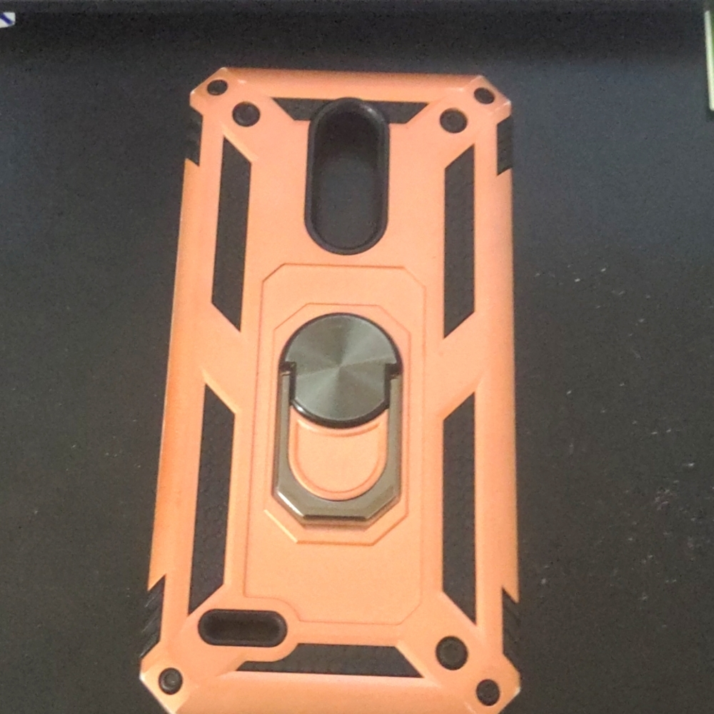 [[ROSE GOLD & BLACK]] LG K8 2018 SHOCKPROOF PHONE CASE